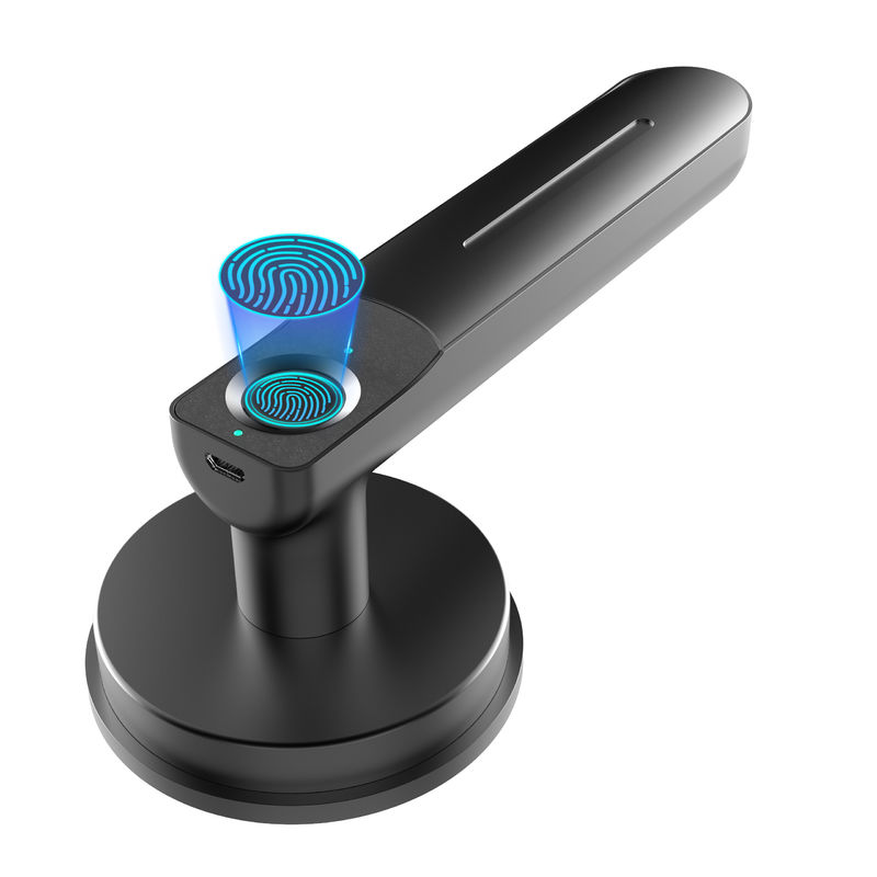Fermeture de porte à empreinte digitale, verrouillage de porte sans clé avec poignée, verrouillage de porte biométrique, 100 empreintes digitales