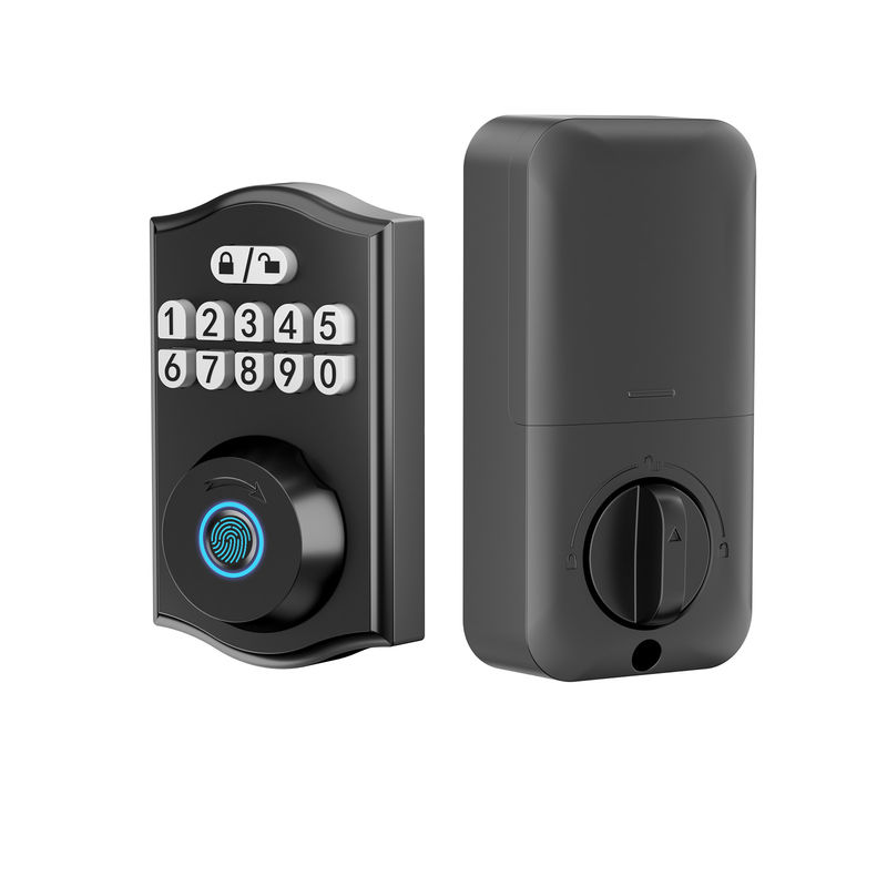 Fermeture de porte intelligente, verrouillage de porte sans clé, verrouillage d'empreintes digitales, verrouillage de porte clavier à deux touches, serrures intelligentes pour la porte d'entrée