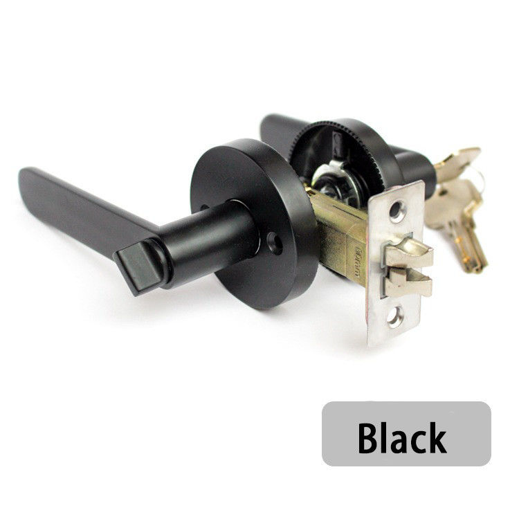 KZ01 alliage de zinc lourd triple levier verrouilleur porte verrouilleur à bille intérieur chambre à coucher porte verrouilleur salle de bain en acier inoxydable