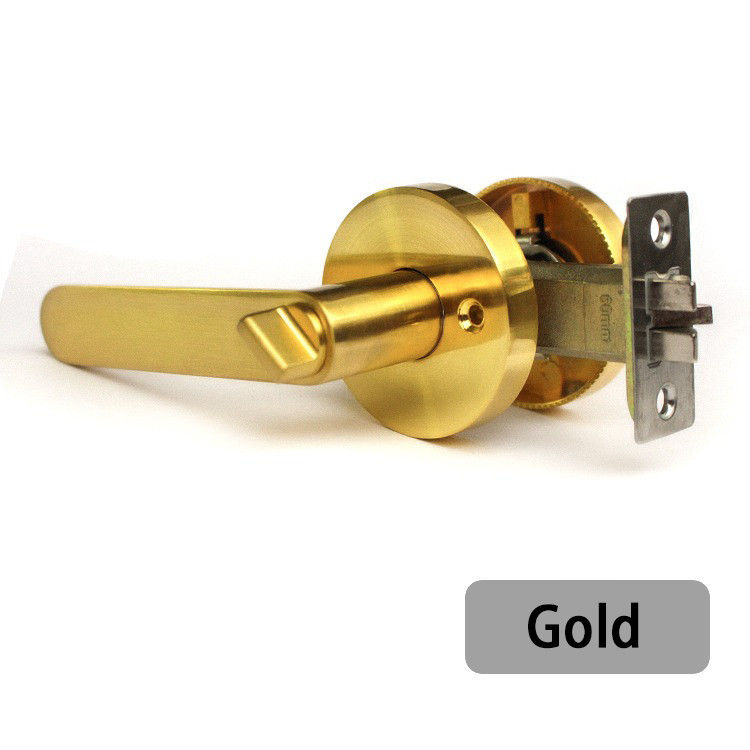 KZ01 alliage de zinc lourd triple levier verrouilleur porte verrouilleur à bille intérieur chambre à coucher porte verrouilleur salle de bain en acier inoxydable