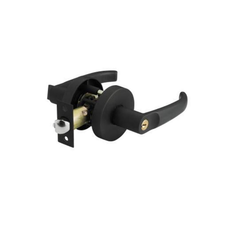 Entrée de levier de porte avec 3 touches,ouverture de porte à 45°,verrouillage à manches à trois barres,réversible pour le côté droit et gauche, pour la chambre ou le bureau