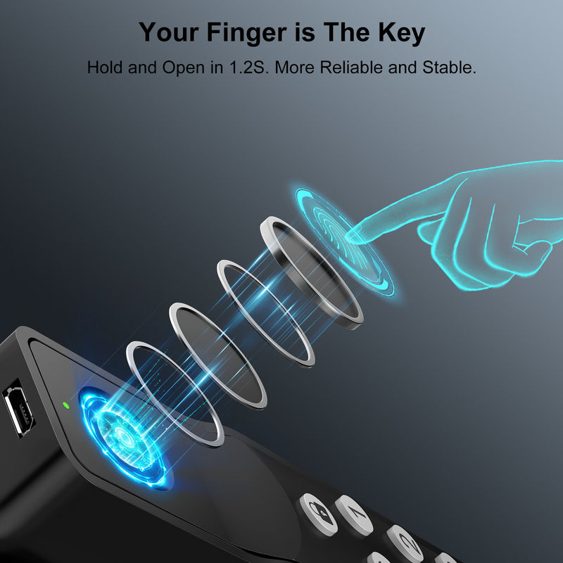 Fermeture à porte à empreinte digitale intelligente, serrure à porte sans clé avec poignée, serrure à porte biométrique pour chambre et bureau